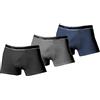 ROSSOPORPORA, Set da 6 Paia di Boxer Uomo in Cotone con Elastico Esterno Modello Gigi. Blu/Nero/Grigio 5/L