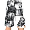 Generico Costume Uomo Bagno Boxer Estivi Leggeri Costumi Surf Da Taglie Forti Piscina Lungo Napoli Xxxl Pantaloncini Fiori Mutanda Felpa a Bermuda Firmati Gym Shorts Men Corto Slip Fantasia Di Ibisco,Grigio,XL