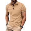 EDITCOZY Polo da uomo a maniche corte, maglione da golf, casual, in cotone, maglia classica