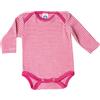 Cosilana - Body a maniche lunghe per neonati, 70% lana, 30% seta, 50-56