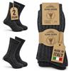 MOUNTREX® Calzini in lana alpaca, per uomo e donna, invernali, caldi, calzini termici, spessi, 2 paia, antracite., 43-46