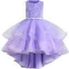 Generic Ragazze Paillettes Glitter Abito Tutu Da Sposa A Balze Tulle A Livelli Elegante Pageant Abiti di Compleanno Bambini Ragazze Senza Maniche Partito Danza Gonna Corta Vestiti Alla Moda Gonne Car