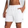maamgic Pantalone Corti Sportivi in Felpa di Cotone da Uomo Pantaloncini da Corsa Jogging Allenamento Palestra Vita Elasticizzata con Coulisse 14cm