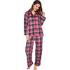Selente Sweet Dreams Soffice completo donna per casa in caldo pile: vestaglia con tasche, cappuccio, cintura e pantaloni.