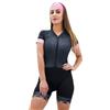 Generic 12 Colori Donne Viola Manica Corta Femminile Ciclismo Tuta Donna Tuta Ciclismo Abbigliamento Triathlon Pantaloncini XS-4XL