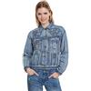 Desigual Giacca di jeans da donna Sherpa anni '80 Robot
