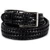 Emila Cintura intrecciata uomo pelle Cinta con fibbia 3,5 cm forata per jeans pantaloni abiti artigianale classica Casual Belt elegante moda da ragazzo Made in Italy Vera Pelle autunno inverno 2026 2027