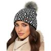 Baesics Berretto invernale da donna e uomo, con pompon in pelliccia | Con morbido pompon e morbida fodera in pile. Dimensioni: circa 54-58 cm, maglia dall'UE. Caldo per autunno, inverno e come