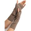 Prettystern Medio-lungo Manicotti Donna 100% Cachemire Lana Scalda Braccia Guanti Senza Dita Scaldamani Cashmere