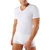 Liabel Maglietta Intima Uomo Felpata, 3 e 6 Pezzi, Scollo V, Maglia Uomo in Caldo Cotone Pettinato, Maglia Intima Uomo Art. 3868 (3 Pezzi.Bianco, XL)