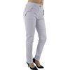JOPHY & CO. Pantalone Donna in Cotone con Tasche (cod. 3020) (S, Grigio)