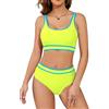 SHEKINI Speed Bikini Set da donna in due pezzi, costume da bagno sportivo da donna, bikini da nuoto, sport, 2 pezzi, bustier per piscina