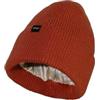Offtopic Berretto Uomo Donna in Cashmere con Interno 100% Seta, Novita' Cappello Anticrespo per Capelli in Ordine, Cuffia Elegante e Calda, Idea Regalo Perfetta per l'inverno - Orange