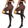 Spetsbst Collant Termici Invernali per Donna Caldi Pantaloni in Pile Leggings Caldi Plüschstrümpfe Strumpfhose Trasparente Termica, S-XL