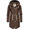 Navahoo Tropical Stormoo Giacca impermeabile da donna, da mezza stagione, parka funzionale, taglie Cioccolato Scuro L