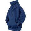 VPQILH Felpa in Pile Uomo con Cappuccio Vendita Invernale Pesante Caldo Pullover Uomo Sweatshirt con Collo Alto Maglia di Tuta Manica Lunga Termica Fleece Pullover Top Sportiva Casual Vestibilità Larga