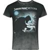 Linkin Park Drip Collage Uomo T-Shirt Grigio 100% Cotone Regular