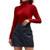 Joyshaper Maglietta a Maniche Lunghe da Donna con Collo Alto, Magliette a Maniche Lunghe con Colletto Staccabile, Top Basic, T-shirt a Maniche Lunghe, Top Sottoveste, XL