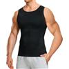 Junlan Canottiere Uomo Cotone Canotta Maglietta Palestra Uomo Panciera Contenitiva da Uomo Intimo Uomo (2XL, Nero)