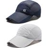 AYPOW 2 Confezioni Cappello da Baseball Uomo Donne, Sport Traspirante Cappellino a Rete Visiera Asciugatura Rapida, Aperta Leggero Casuale Pieghevole Cappellini Estivo Berretto Baseball Regolabile