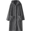 SYDUZAX Accappatoio Uomo 2024 Nuovo Offerte Vestaglia Uomo Invernale Accappatoio Lungo a Forma di Cuore Pigiama Comodo e Caldo Casa in Vello di Corallo Elegante Vestaglia Uomo con Scollo a V Tasche e Cintura