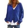 Mfhmom Cardigan Donna Oversize Lungo Scollo A V Lana Invernale Maglioncini Colori Sfumati Stampato Scozzese Leggera Maglia Elegante Autunno Norvegese Monopetto Golfino Con Bottoni Leggero Cappotto Giacche