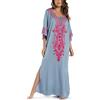 L-Peach Donna Kaftan Abito Lungo da Spiaggia Parei Copricostume Copribikini Cover Up Beachwear