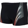 Aquarti Calzoncini da Bagno Corti da Uomo, Nero/Rosso, XL