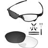 PapaViva Lenti di ricambio e kit di gomma per Oakley Juliet, Eclipse Fotocromatico, Juliet