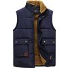 WOXIHUAN Gilet Invernale da Uomo Foderato Caldo in Pile Smanicato Piumino Caldo Invernale Gilet Imbottito Trapuntato Antivento Giacca Senza Maniche Con Cappuccio Giubbotto da Lavoro