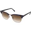 Ray-Ban Clubmaster RB3016 125651 | Occhiali da Sole Graduati o Non Graduati | Prova Online | Unisex | Metallo | Browline | Blu, Havana | Adrialenti