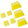 ZEMINRI 7 Pezzi Giallo Spatola per Stucco Durevole Spatola Stucco (7Pezzi)