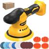 DEVTBLUN Kit lucidatrice a batteria per Dewalt 20 V (senza batteria), lucidatrice a doppia azione senza spazzole, 6 velocità variabile, 5500 giri/min, lucidatrice eccentrica per