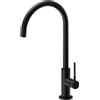 Newform - MAKI miscelatore monocomando per lavello con bocca tonda girevole [nero opaco] - 71820.01.093