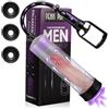 Generico Pompa per Pene da Uomo con 3 Manicotti in Silicone - Vakuumpumpe per Erezione, Stimolazione e Potenza, Set Erotico