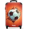 NoBoringSuitcases.com NoBoringSuitcases© Valigia Cabina Bambino Trolley Bambini Da Viaggio | 55x35x20 cm - Bagaglio A Mano Valigie Per Carry On Leggere Aereo Ruote Calcio - Esplosione - Dinamico