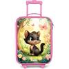NoBoringSuitcases.com NoBoringSuitcases© Valigia Rosa Per Bambini Compatto Bagaglio Ultraleggero