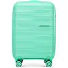 WITTCHEN ARCO Line | Trolley da cabina Bagaglio a mano Valigia piccola | Bagaglio leggero Polipropilene Lucchetto TSA Manico telescopico | 4 ruote piroettanti | Verde