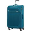 American Tourister Trolley Grande Espandibile 4 Ruote Deep Dive (Teal/Lime)