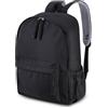 Hahorpa Zaino Scuola Donna & Uomo, Zaino Casual Impermeabile Nero, Zainetto Leggero Lavoro, Zaini Scolastici per Università Media & Superiore, Zaini Ufficio Elegante Adatto Laptop 14 Pollici per Lavoro Viaggi
