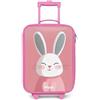 NoBoringSuitcases.com NoBoringSuitcases© Valigia Rosa Per Bambini Compatto Bagaglio Ultraleggero