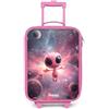 NoBoringSuitcases.com NoBoringSuitcases© Valigia Rosa Per Bambini Compatto Bagaglio Ultraleggero