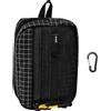 Ungtyb Borsa a tracolla - Borsa compatta da viaggio per avventure, custodia impermeabile con cerniera, organizer leggero per monete, contanti, auricolari, escursionismo, campeggio, 11 x 8 x 3 cm, nero, viola