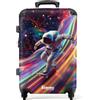 NoBoringSuitcases.com NoBoringSuitcases© Valigia Media Bambini Rigida Trolley Medio Viaggio Aereo | 67x43x25 cm - 4 Ruote Valigie Leggere Bimbo Valigetta Trolly Dimensioni M Astronauta - Skate - Spazio