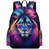TPISLI Zainetto Lion Pattern Bambino Elementare Zaino Scolastico Animal Bambina 8 Anni Cartella Scolastica Elementare School Bag, Tempo Libero Outdoor Uso Quotidiano