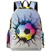 TPISLI Zaini Scuola 3D Pattern Soccer Bambini Classe 3-5 Zaino Scolastico Football Bambine Classe 4 Cartella Scolastica Primaria Backpack, Gite Viaggio Tempo Libero