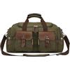 DEEVORCA Vintage Uomo Borsone da Viaggio a Mano 50L Grande Borsone da Weekend La Notte pour Sportiva Vacanza All'aperto Campeggio Casuale Borsa a Tracolla Tela Elegante Uomo Borsa Tote Verde