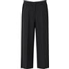 KIKISIX Pantalone Palazzo Nero con Banda Laterale