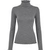 KIKISIX Maglia KIKISIX Collo Alto in Viscosa e Cashmere