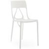Kartell - Sedia impilabile A. I. - Bianco - PMMA riciclato - Designer Philippe Starck